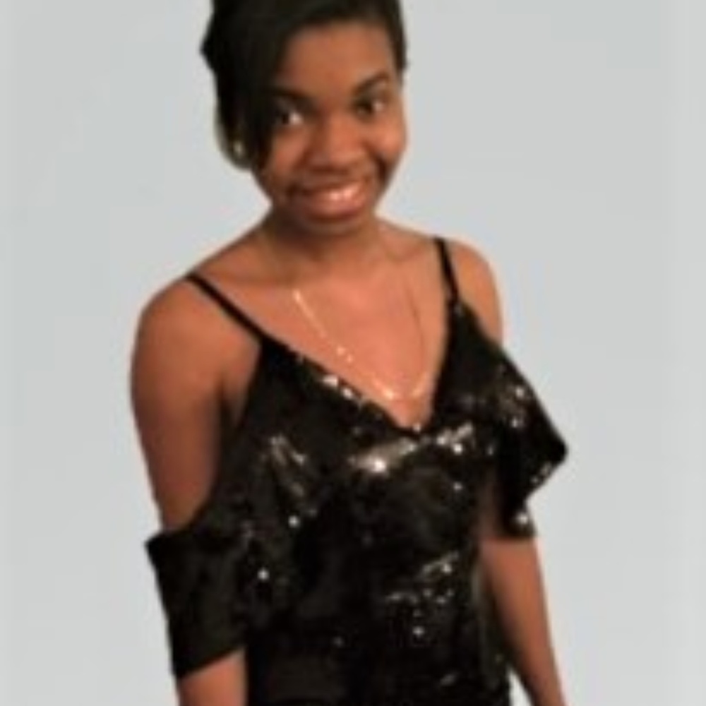 Beautiful black event dress in women